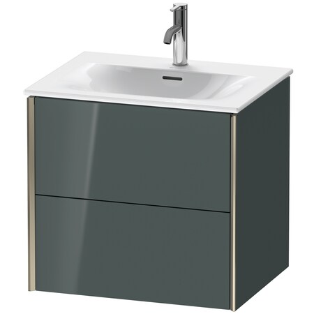 Duravit Xviu Wall-Mounted Vanity Unit Dolomiti Gray High Gloss XV41320B138
